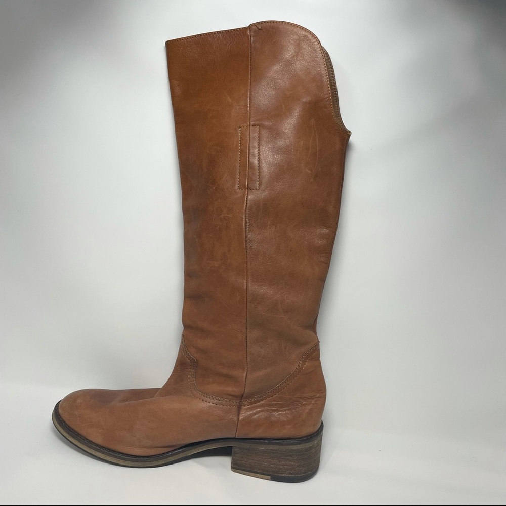Steve Madden Leather Knee High Riding Boots